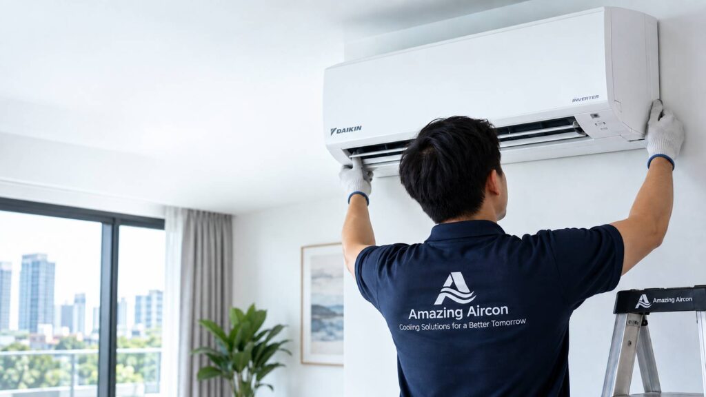 Daikin aircon installation in Singapore